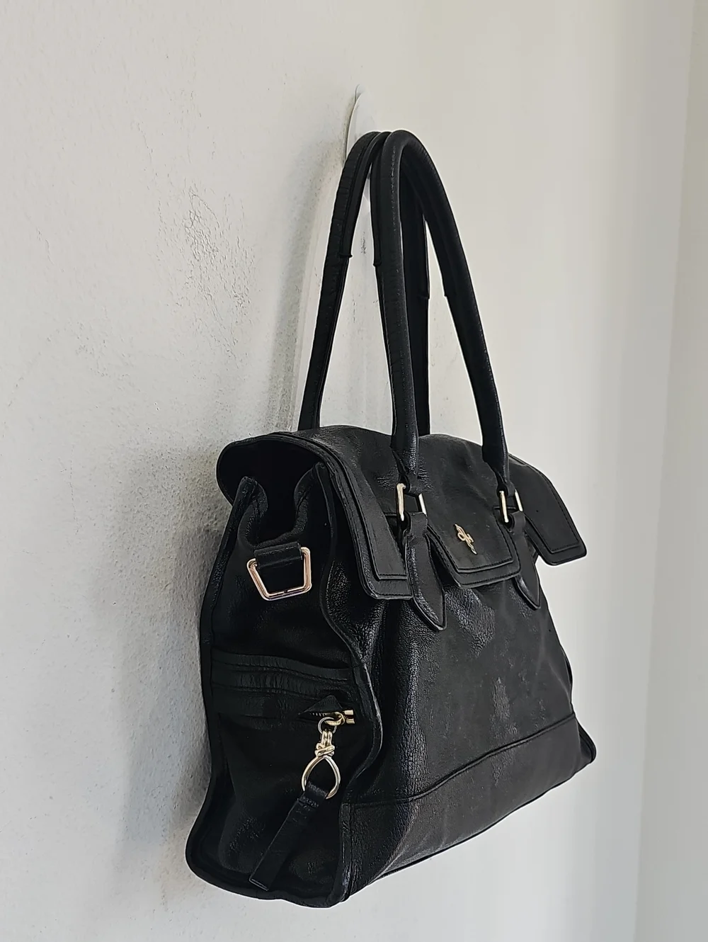 Cole Haan satchel Black Spacious